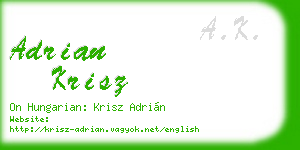 adrian krisz business card